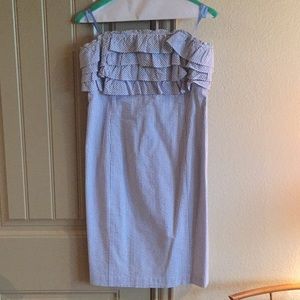 Vineyard Vines strapless seersucker dress 